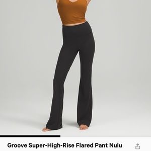 lululemon groove super high rise flared pant